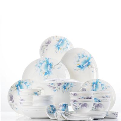 骚屄小妹骚屄48头聆听花开骨瓷礼品餐具套装